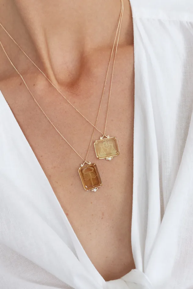 Chan Luu Necklaces 14k Aquarius Zodiac Necklace 8211 Women