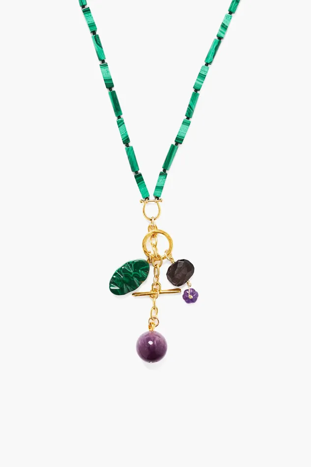 Chan Luu Necklaces Alexandria Necklace Malachite Mix 8211 Women