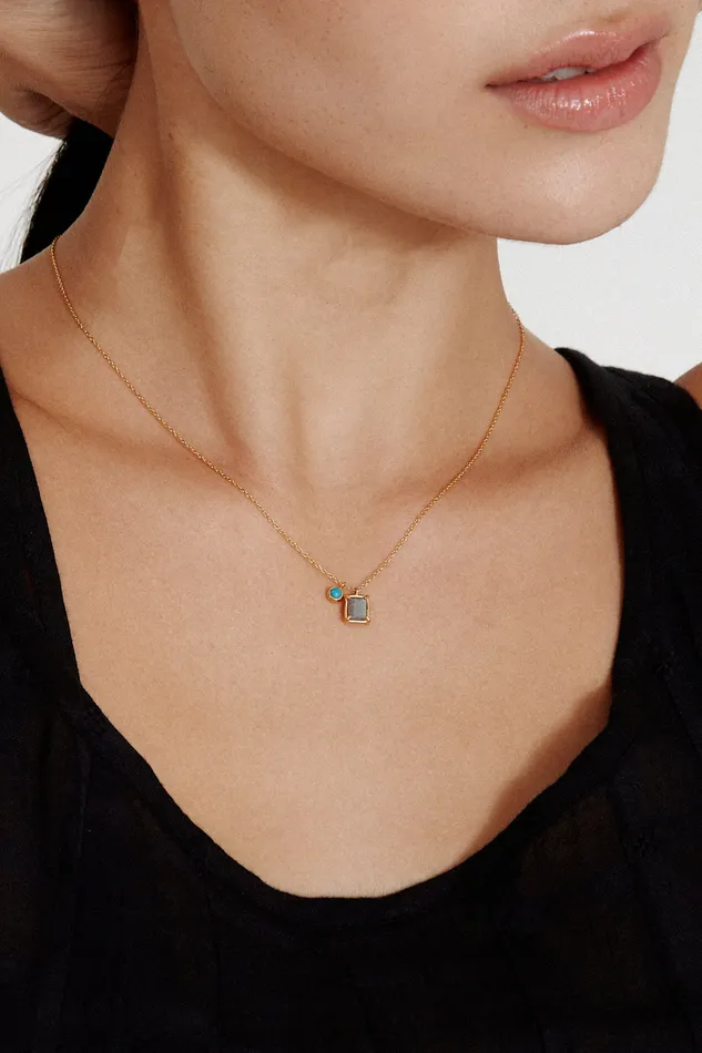 Chan Luu Necklaces Delilah Pendant Necklace Labradorite Mix 8211 Women