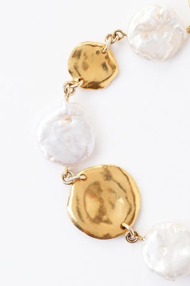 Chan Luu Necklaces White Keshi Pearl Necklace 8211 Women