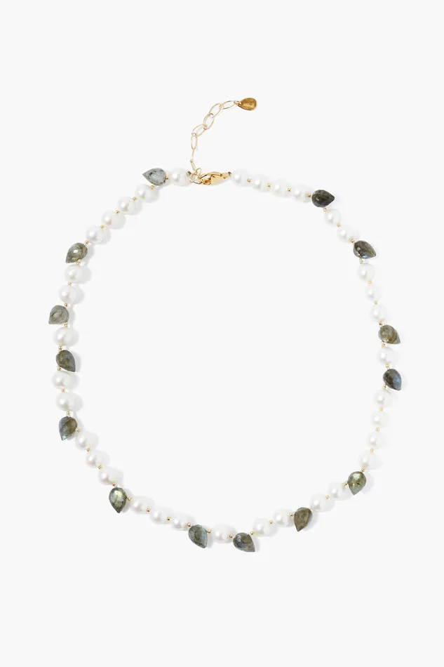 Chan Luu Necklaces Willa Necklace White Pearl Mix 8211 Women