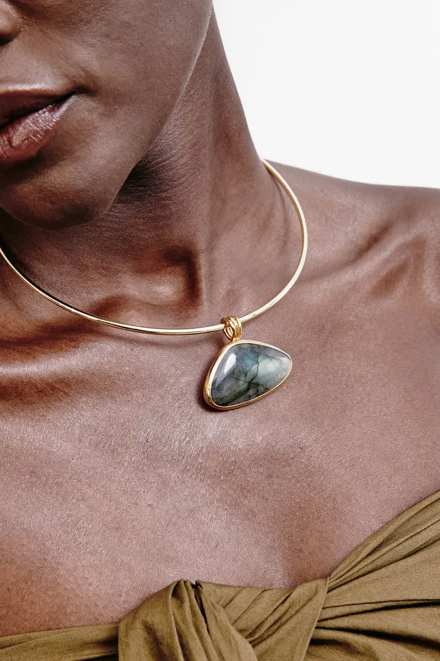 Chan Luu Necklaces Yasmine Collar Necklace Gold 8211 Women