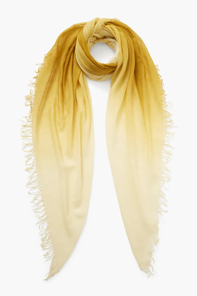Chan Luu Scarves Cashmere And Silk Scarf Green Sulphur Dip Dyed 8211 Women