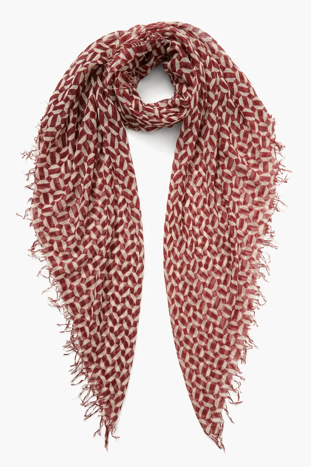 Chan Luu Scarves Cashmere And Silk Scarf Harissa Tile 8211 Women