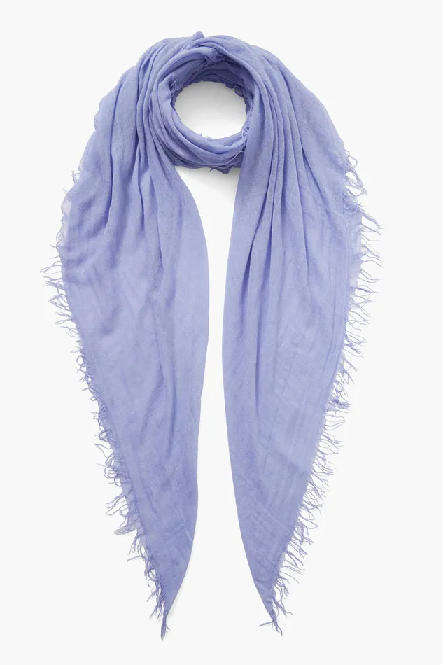 Chan Luu Scarves Cashmere And Silk Scarf Periwinkle 8211 Women
