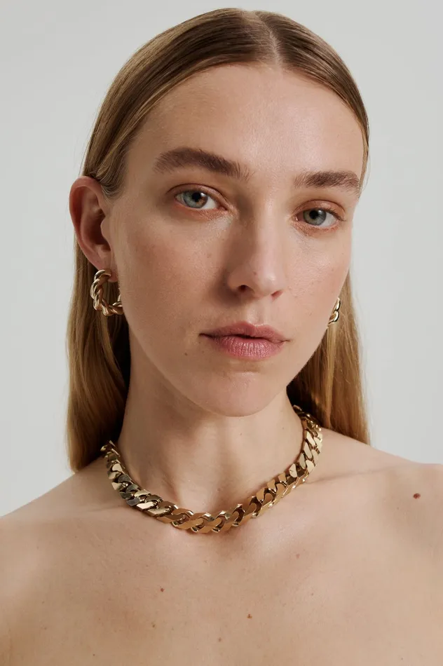 CHUNKY FLAT CHAIN CHOKER LIGHTGOLD Women Jewelry Scanlan Theodore