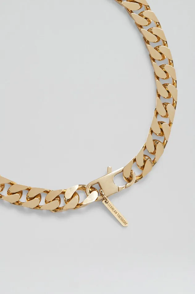 CHUNKY FLAT CHAIN CHOKER LIGHTGOLD Women Jewelry Scanlan Theodore CHUNKY FLAT CHAIN CHOKER LIGHTGOLD Women Jewelry Scanlan Theodore