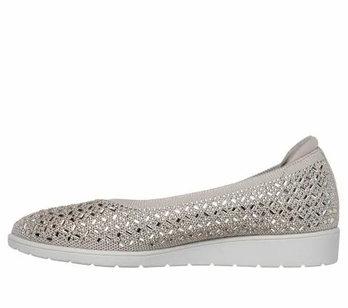 Cleo Flex Wedge 8211 Nova Glam Taupe Women SKECHERS Flats