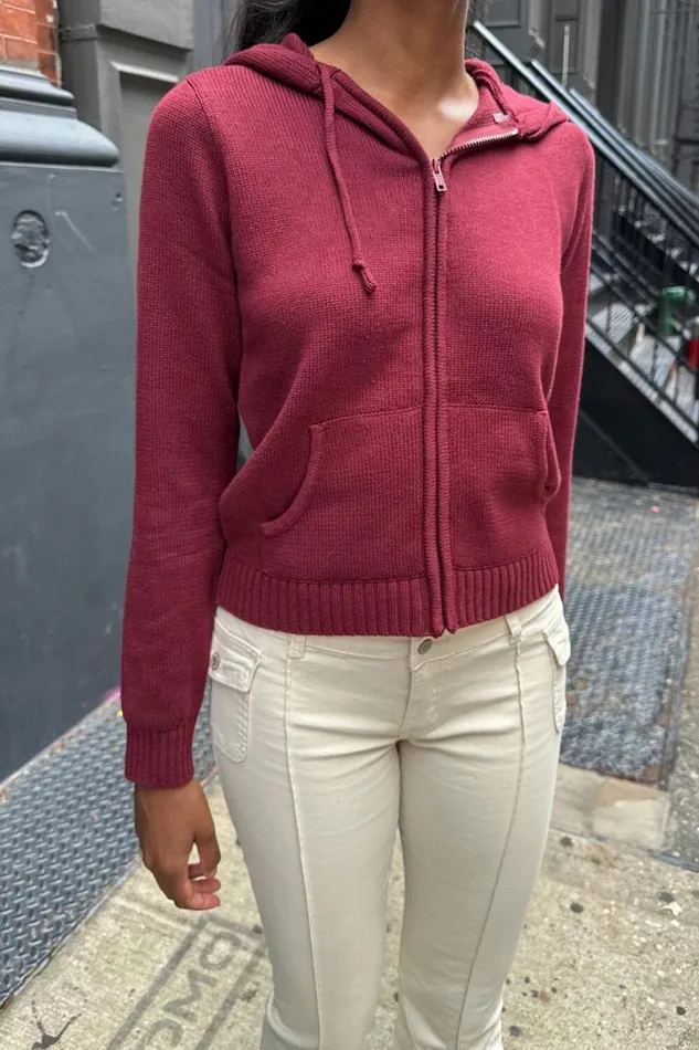 Clothing Alana ZipUp Sweater Brandy Melville SWEATERS