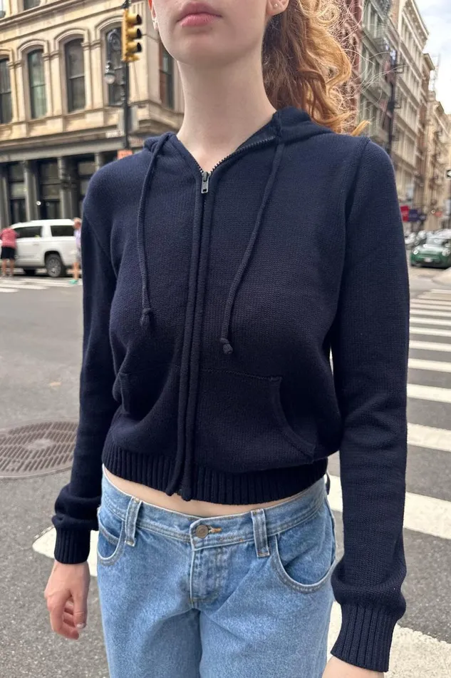 Clothing Alana ZipUp Sweater Brandy Melville SWEATERS