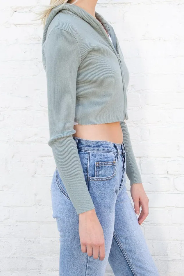 Clothing Arden Crop Hoodie Brandy Melville SWEATPANTS and SWEATSHIRTS