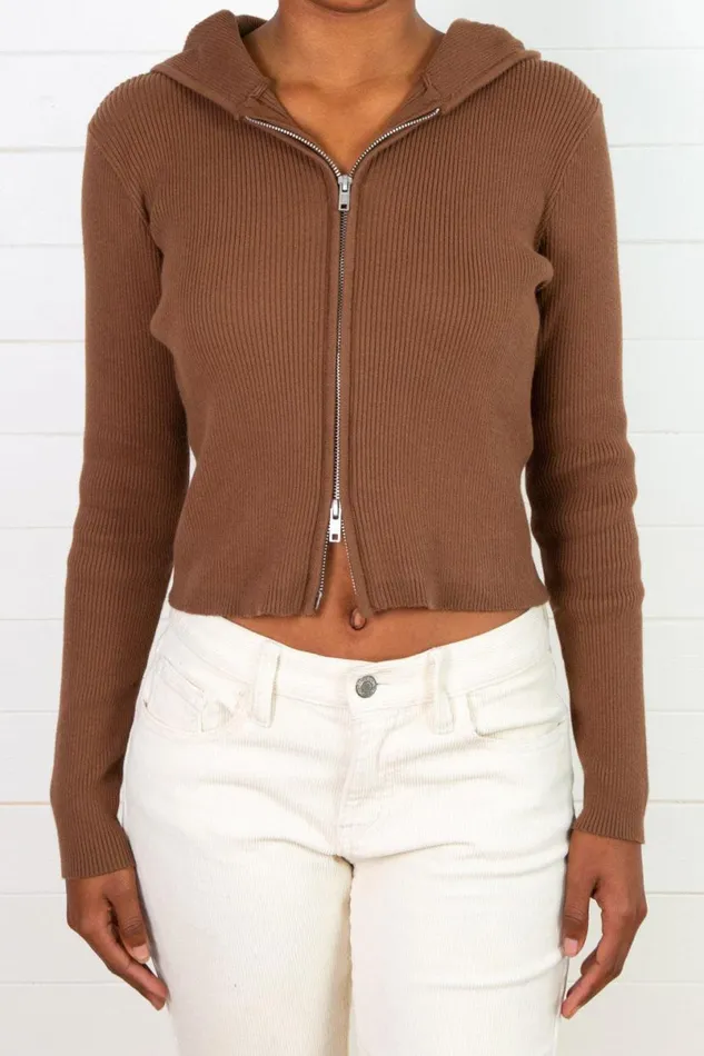 Clothing Arden Crop Hoodie Brandy Melville SWEATPANTS and SWEATSHIRTS