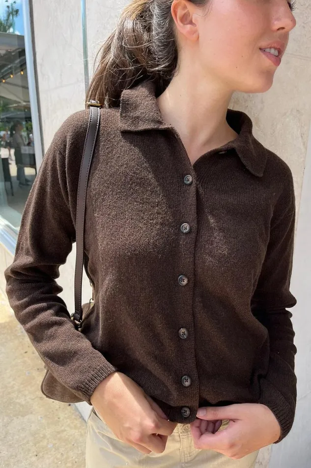 Clothing Elise Heavy Wool Cardigan Brandy Melville SWEATERS