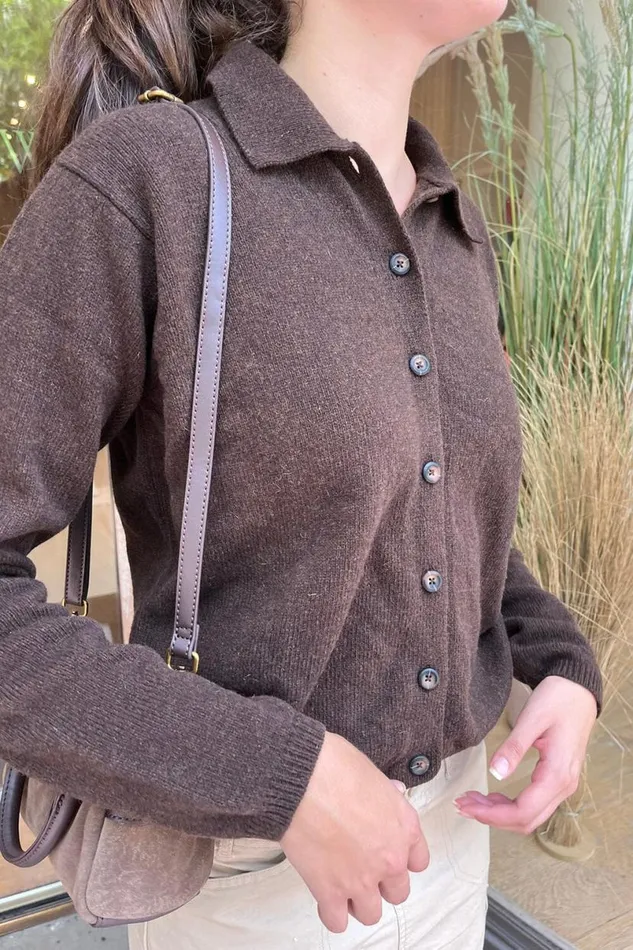 Clothing Elise Heavy Wool Cardigan Brandy Melville SWEATERS