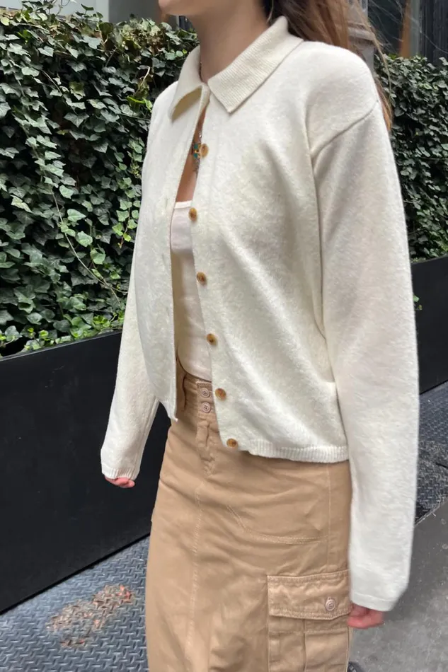 Clothing Elise Heavy Wool Cardigan Brandy Melville SWEATERS