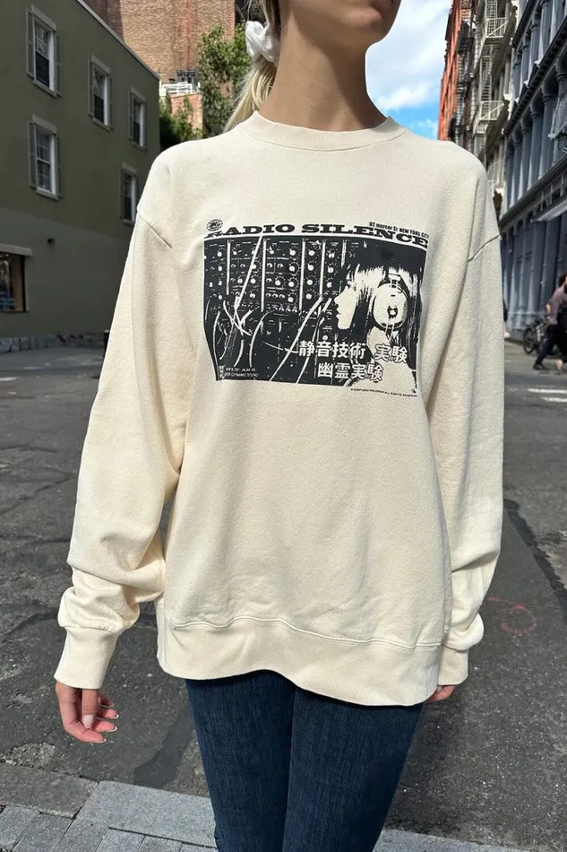 Clothing Erica Radio Silence Sweatshirt Brandy Melville SWEATERS