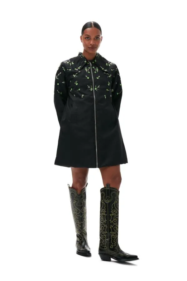 Clothing GANNI CoOrds Nylon Coat Black