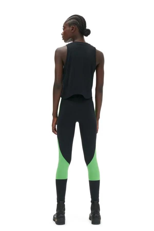 Clothing GANNI Extended Sizes Active Mesh Top Black