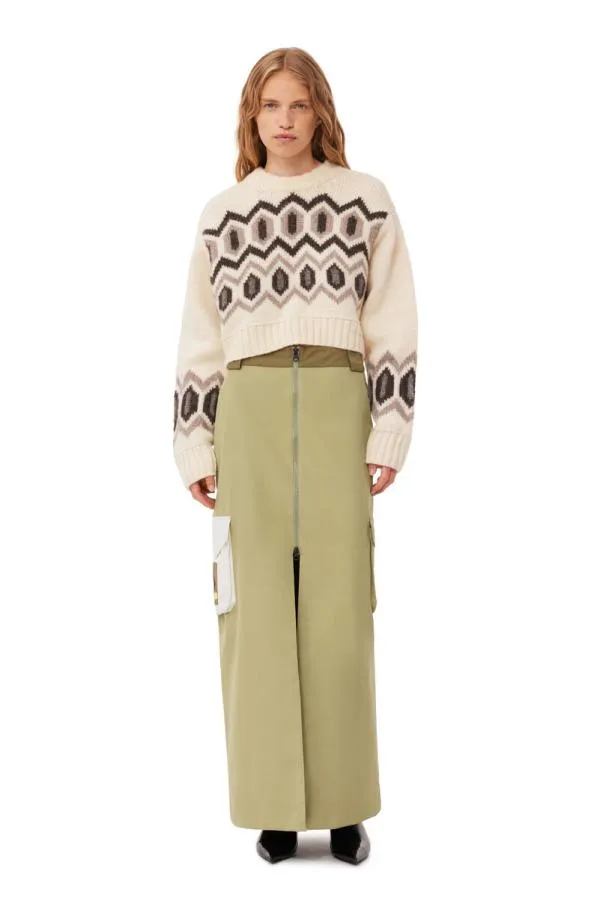 Clothing GANNI Skirts X 66North Kria Long Skirt Green Salvia