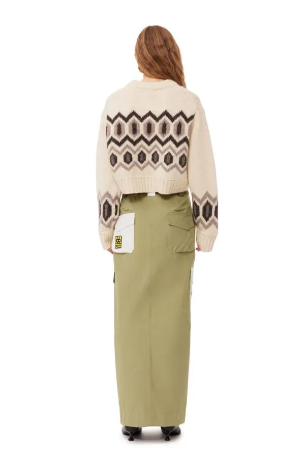Clothing GANNI Skirts X 66North Kria Long Skirt Green Salvia