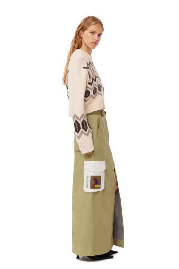 Clothing GANNI Skirts X 66North Kria Long Skirt Green Salvia