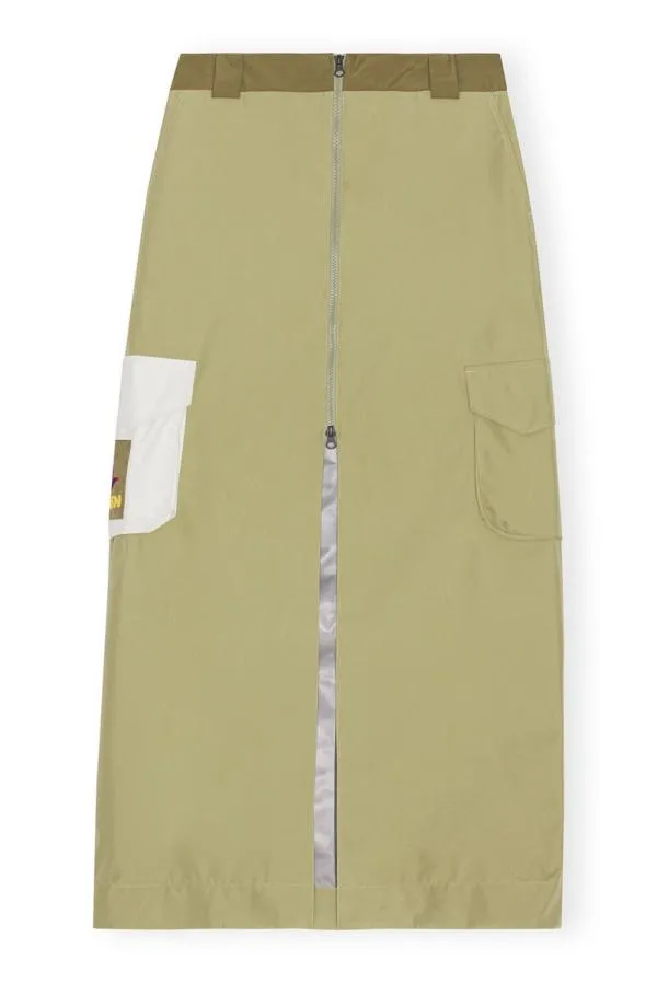Clothing GANNI Skirts X 66North Kria Long Skirt Green Salvia