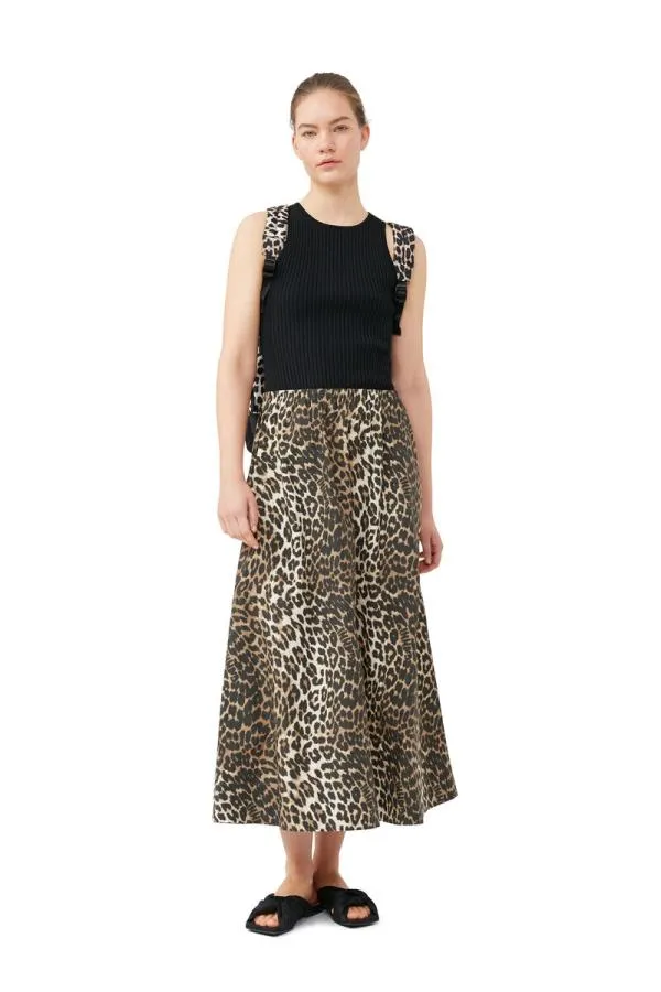 Clothing GANNI Tops Black Sleeveless Melange Top Black