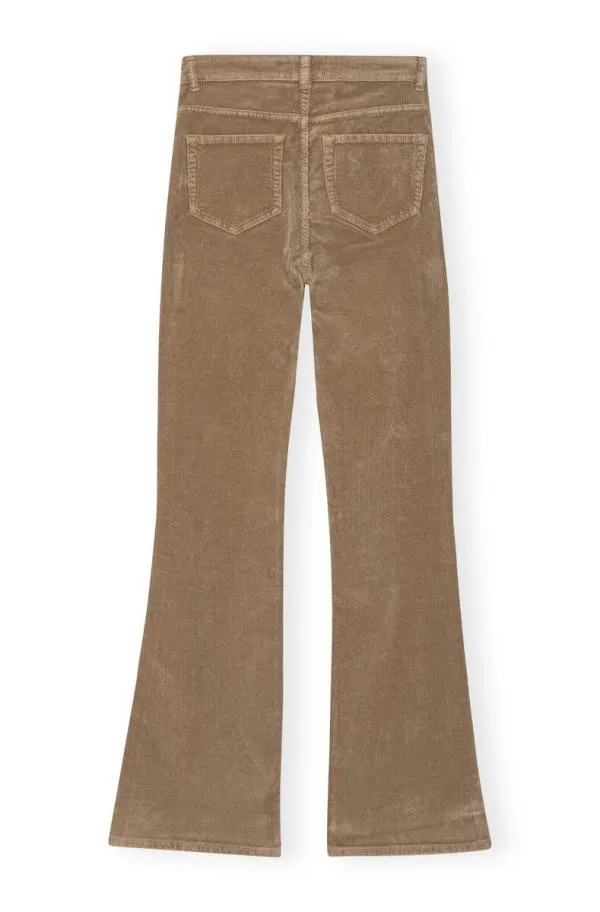 Clothing GANNI Trousers Brown Washed Corduroy Iry Trousers Fallen Rock Clothing GANNI Trousers Brown Washed Corduroy Iry Trousers Fallen Rock