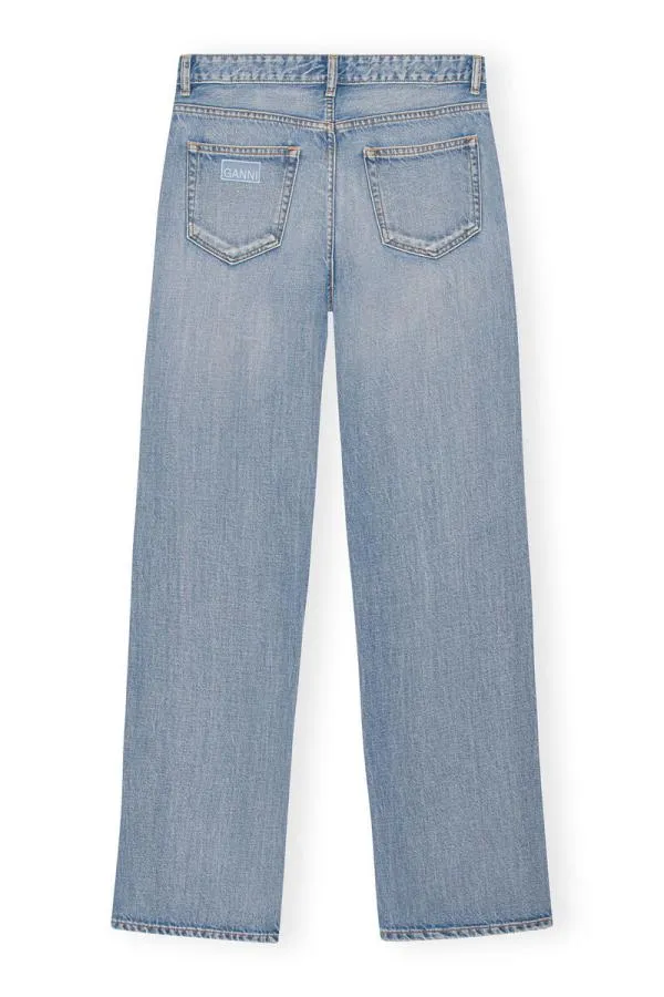 Clothing GANNI Trousers Light Blue Vintage Izey Jeans Light Blue Vintage