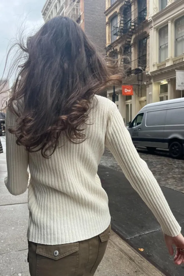 Clothing Grace Wool VNeck Sweater Brandy Melville SWEATERS