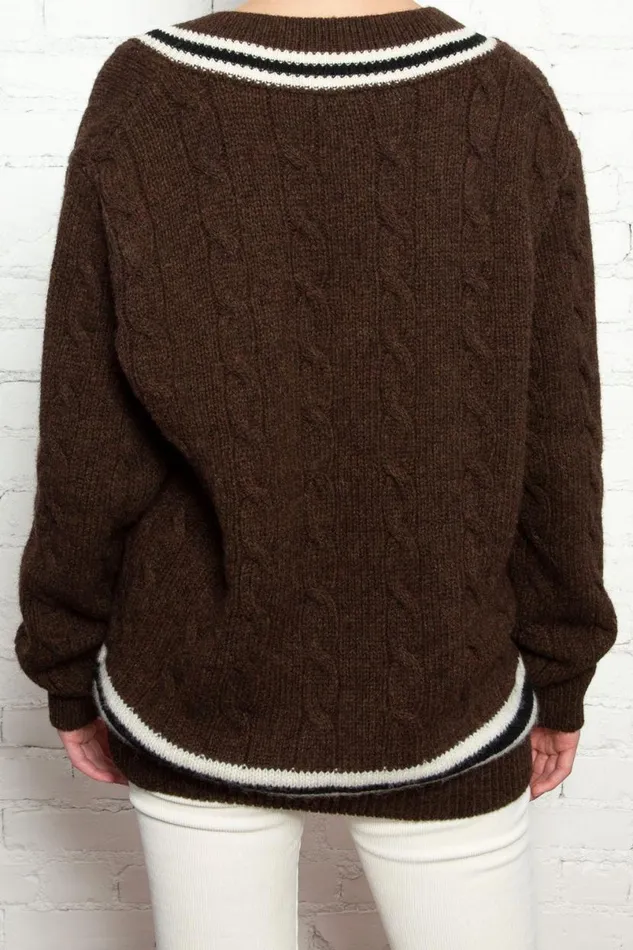 Clothing Nikki Heavy Wool Stripe Sweater Brandy Melville SWEATERS