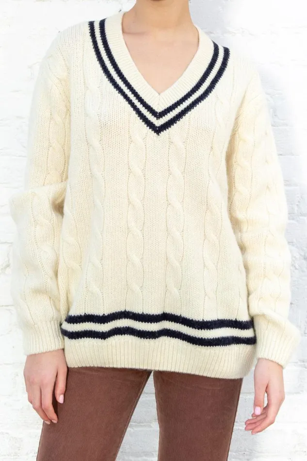 Clothing Nikki Heavy Wool Stripe Sweater Brandy Melville SWEATERS