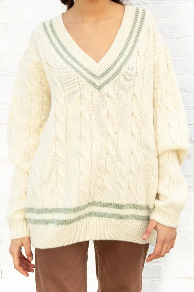 Clothing Nikki Heavy Wool Stripe Sweater Brandy Melville SWEATERS