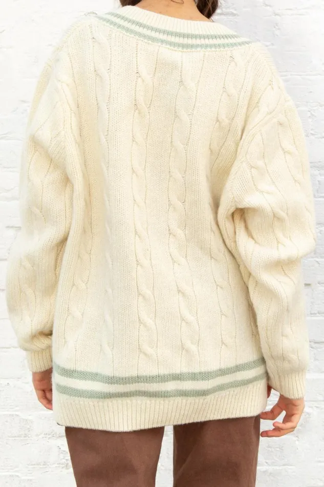 Clothing Nikki Heavy Wool Stripe Sweater Brandy Melville SWEATERS