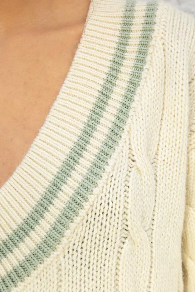 Clothing Nikki Heavy Wool Stripe Sweater Brandy Melville SWEATERS