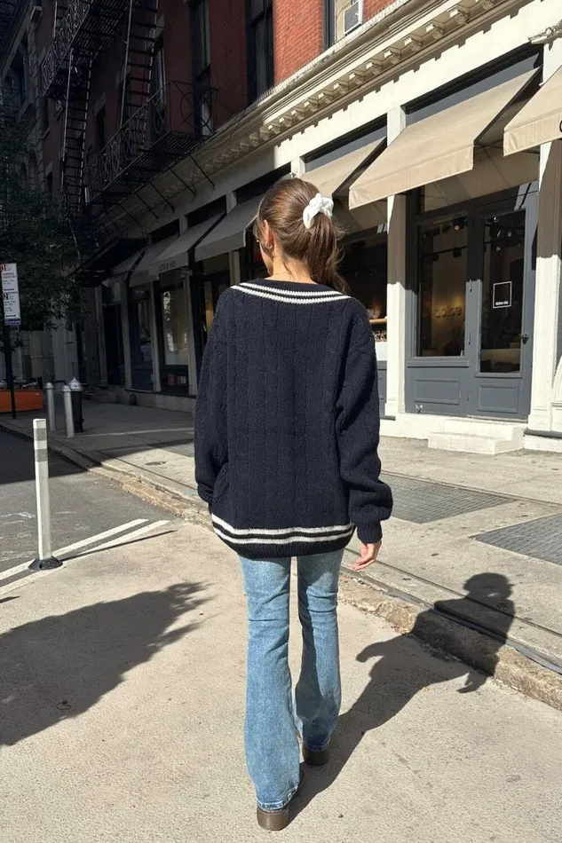 Clothing Nikki Heavy Wool Stripe Sweater Brandy Melville SWEATERS