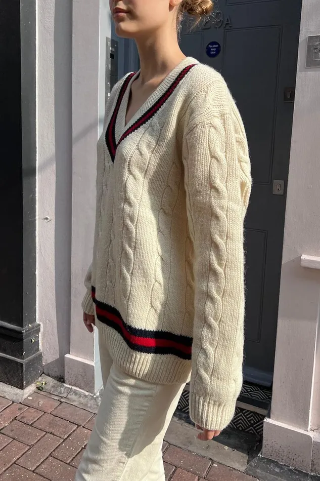 Clothing Nikki Heavy Wool Stripe Sweater Brandy Melville SWEATERS