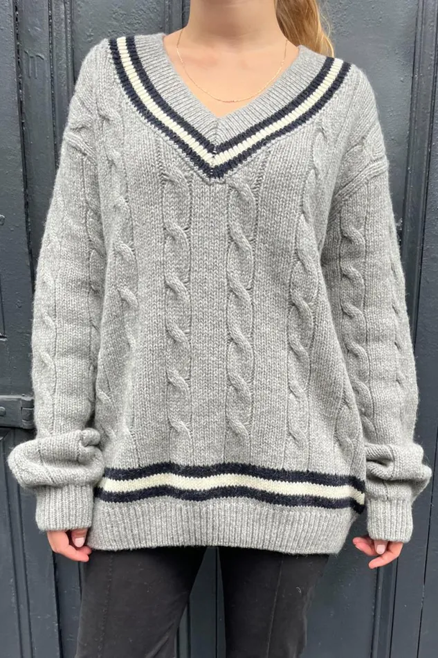 Clothing Nikki Heavy Wool Stripe Sweater Brandy Melville SWEATERS