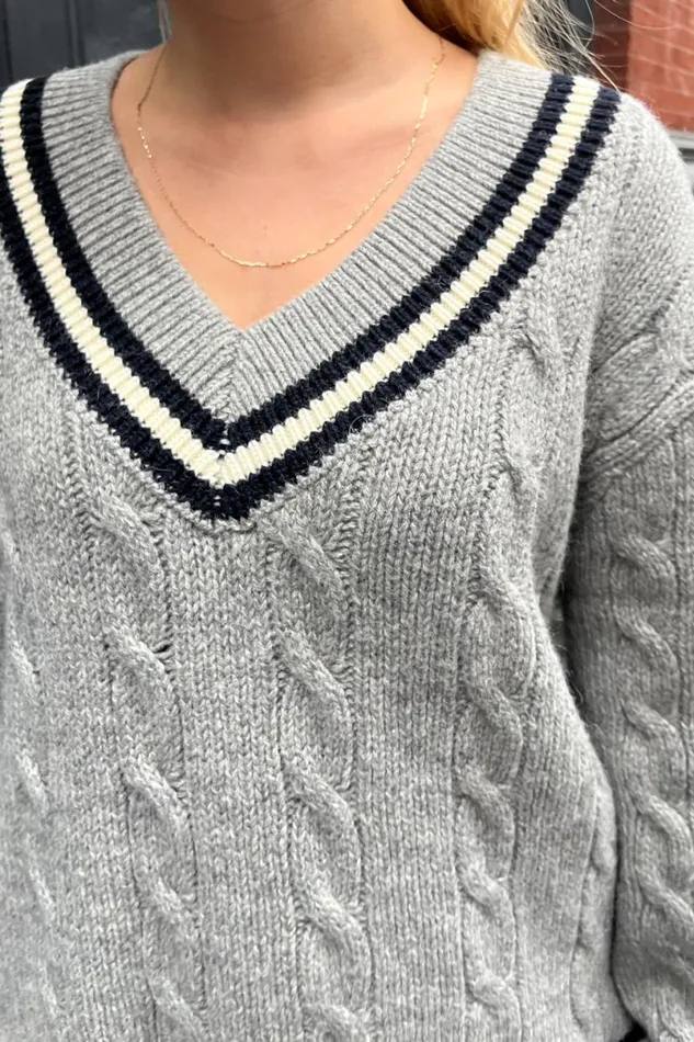 Clothing Nikki Heavy Wool Stripe Sweater Brandy Melville SWEATERS
