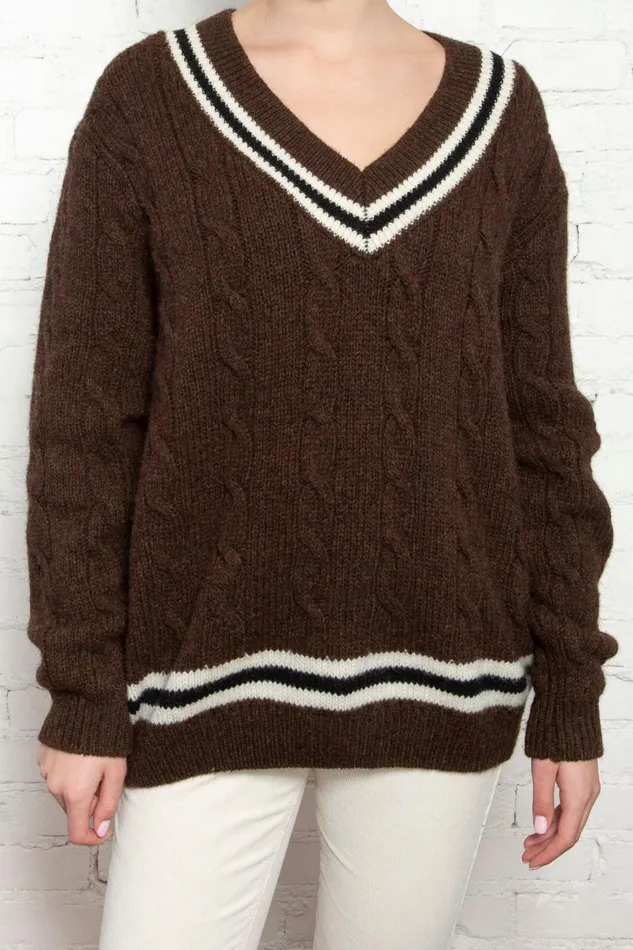 Clothing Nikki Heavy Wool Stripe Sweater Brandy Melville SWEATERS