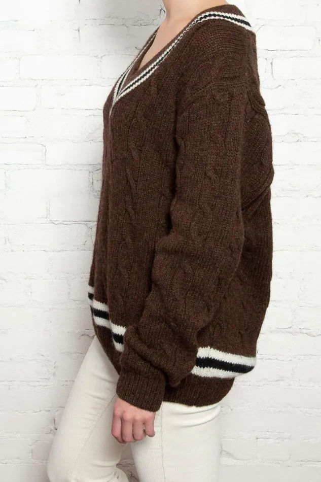Clothing Nikki Heavy Wool Stripe Sweater Brandy Melville SWEATERS
