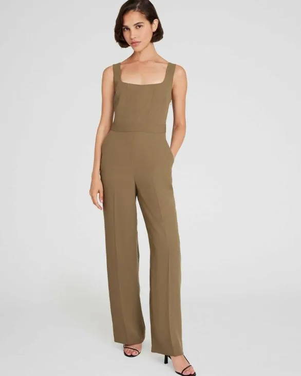 Club Monaco Dresses and Jumpsuits Crepe SquareNeck Jumpsuit Olive Pit 8211 Women Club Monaco Dresses and Jumpsuits Crepe SquareNeck Jumpsuit Olive Pit 8211 Women