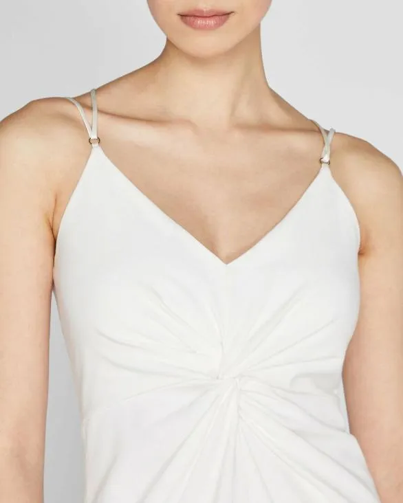 Club Monaco Dresses and Jumpsuits Front Twist Midi Dress White 8211 Women