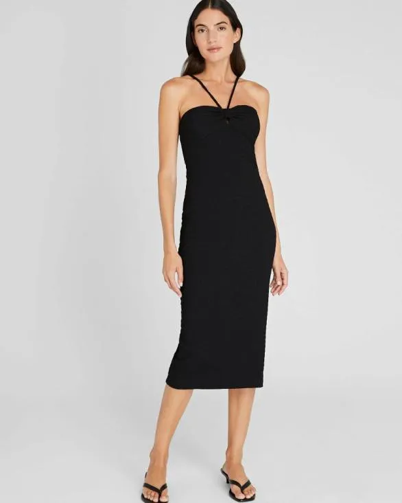Club Monaco Dresses and Jumpsuits Mock Smock Midi Dress Black 8211 Women
