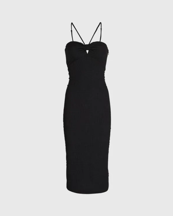 Club Monaco Dresses and Jumpsuits Mock Smock Midi Dress Black 8211 Women