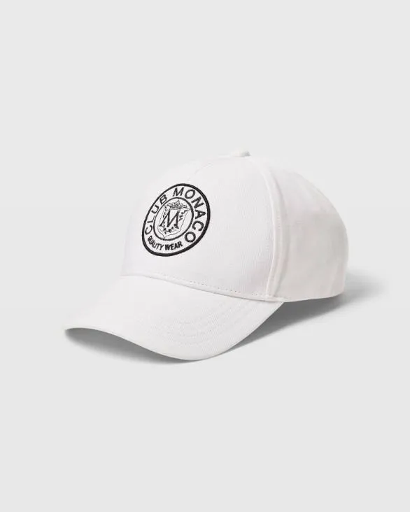 Club Monaco Hats Scarves and Gloves Crest Baseball Cap White Base 8211 Men