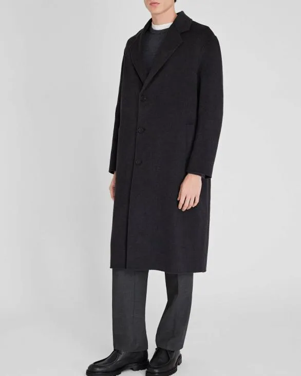 Club Monaco Jackets and Coats Capsule Relaxed SingleBreasted Wool Coat Dark Grey 8211 Men