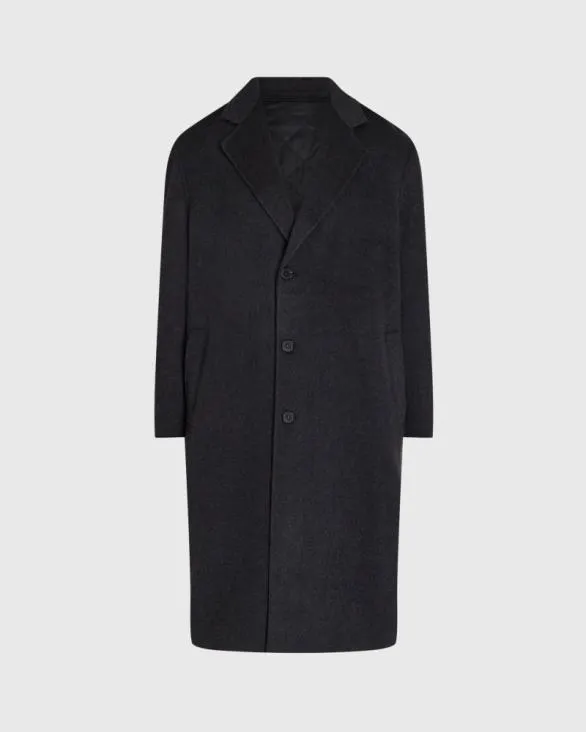 Club Monaco Jackets and Coats Capsule Relaxed SingleBreasted Wool Coat Dark Grey 8211 Men