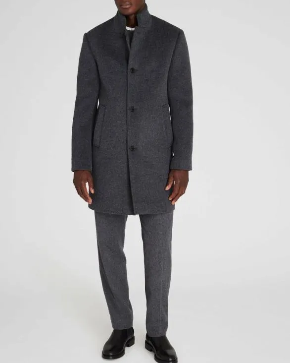 Club Monaco Jackets and Coats Loukas Solid Coat Charcoal 8211 Men