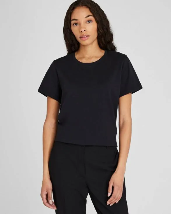 Club Monaco Loungewear The Crew Neck TShirt Black 8211 Women